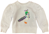 LONG SLEEVE SEQUIN MARDI GRAS DUCK SHIRT