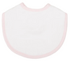 SEERSUCKER STRIPE PIQUE BIB - PINK