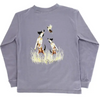 BOYS LONG SLEEVE LOGO TEE - JUMPING DOGS ON SMOKE