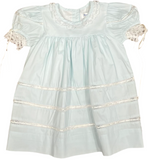 VICTORIA BLUE LACE RIBBON DRESS