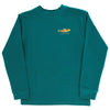 BOYS LONG SLEEVE LOGO TEE - GONE FISHING ON TEAL