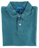 HENRY PERFORMANCE POLO - FISH ON TEAL