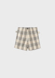 PLAID-CHECK PATTERN SHORTS