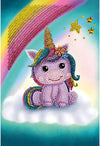 CRYSTAL ART NOTEBOOK KIT - UNICORN SMILE