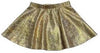 LULU BEBE METALLIC GOLD SKIRT