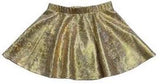 LULU BEBE METALLIC GOLD SKIRT