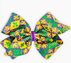 FLEUR DE LIS SEQUIN PRINT BOW