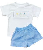 LULU BEBE BOYS SNOWBALL SHORT SET