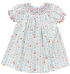 LULU BEBE HEARTS SMOCKED BISHOP DRESS