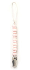 LIGHT PINK PACIFIER CLIP