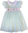 ORNAMENT SMOCKED WAIST DRESS