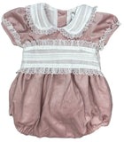 LULU BEBE VELVET BUBBLE WITH LACE - MAUVE