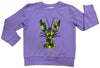 LONG SLEEVE LAVENDER MARDI GRAS CRAWFISH SHIRT