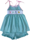 SEALIFE SMOCKED SHORT SET