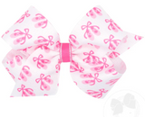 KING PRINCESS AND DANCE - INSPIRED BALLET SLIPPERS PRINTED GROSGRAIN HAIR BOW