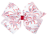 MEDIUM - FIREWORKS PRINT BOW