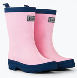 PINK AND NAVY MATTE RAINBOOTS