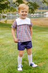 SHEPHERD SHORT SET - MERRITT PARK PLAID WITH NANTUCKET NAVY