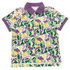 MARDI GRAS CAMO POLO SHIRT