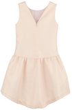 JACQUARD TWINKLE A LINE DRESS - PINK