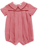 RED CHECK - DRESSY BUBBLE SHORT