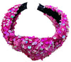 SEQUIN HEADBAND - HOT PINK