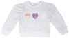 PASTEL SEQUIN HEARTS LONG SLEEVE SHIRT