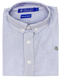 ROSCOE BUTTON DOWN - BLUE MICRO CHECK