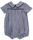 NAVY CHECK - DRESSY BUBBLE SHORT