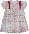 LULU BEBE BASIC FLORAL PLEATED DRESS