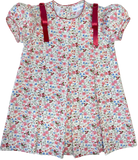 LULU BEBE BASIC FLORAL PLEATED DRESS