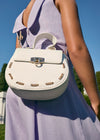 CHAIN DETAIL HANDBAG - WHITE