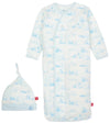 DISNEY MAGNETIC ME WINNIE THE POOH IN THE WOODS MODAL MAGNETIC COZY SLEEPER GOWN AND HAT SET