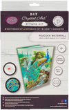 CRYSTAL ART NOTEBOOK KIT - PEACOCK WATERFALL