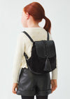 FAUX FUR BACKPACK - BLACK