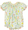 FLORAL SMOCKED BISHOP BUBBLE