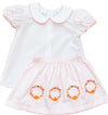 PUMPKIN WREATH EMBROIDERED SKIRT SET