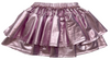 METALLIC LAVENDER DOUBLE RUFFLE SKIRT