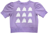 GHOST SEQUIN PUFF SHIRT - LAVENDER