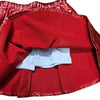 METALLIC RED SKIRT