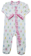 GIRLS BUNNY RUFFLE FOOTIE