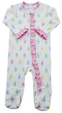 GIRLS BUNNY RUFFLE FOOTIE