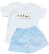 LULU BEBE DUCK SMOCKED SHORT SET