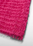 FRINGED DRESS - HOT PINK