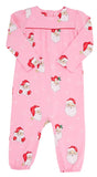 LONG SLEEVE PENNY'S PLAYSUIT - DEAR SANTA (HAMPTONS HOT PINK) WITH RICHMOND RED