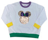 MARDI GRAS SEQUIN GOLD MINIE SHIRT