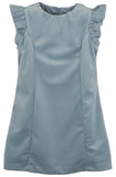 DELUXE VELVET SHIFT DRESS - BLUE