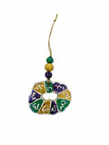 MARDI GRAS KING CAKE ORNAMENT