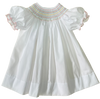 CLASSIC WHITE SMOCKED BISHOP DRESS