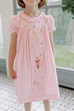 GIRLS PINK CHRISTMAS NUTCRACKER DRESS